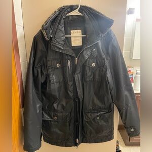 Canda Coated Black Jacket